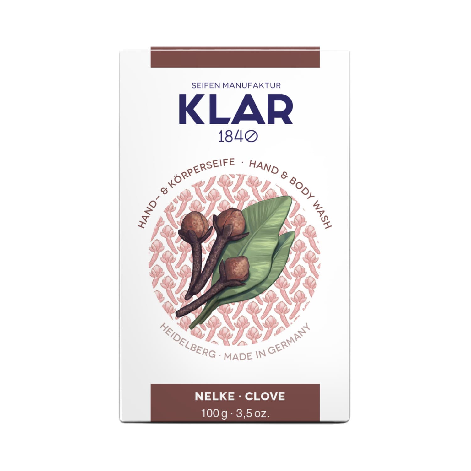 Nelken – Seife palmölfrei – Cosmos zertifiziert – KLAR 100 g