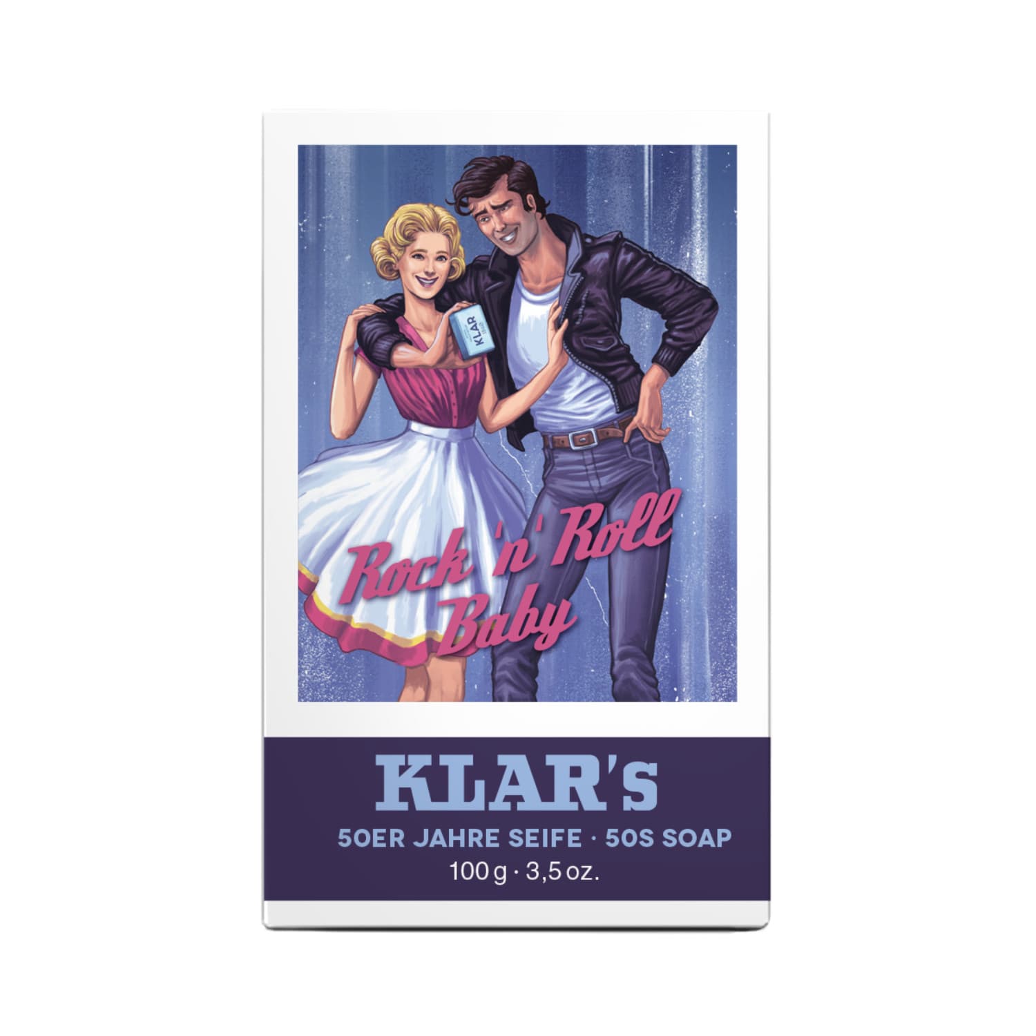 Retro Seife – Rock’n’Roll – Palmölfrei – KLAR 100 g
