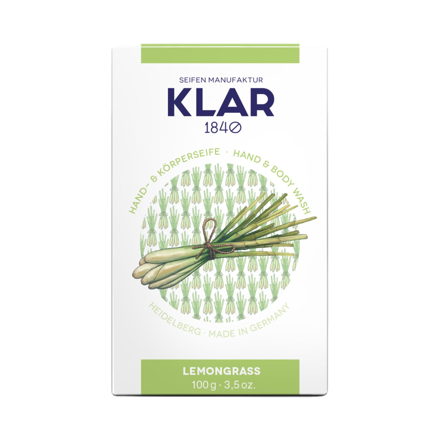 Seife mit Lemongrass palmölfrei – Cosmos zertifiziert – Klar 100 g