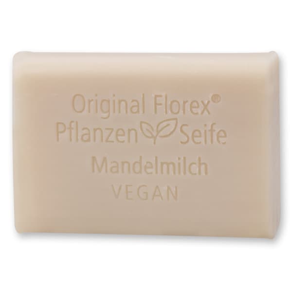 Vegane Seife mit Mandelmilch – Pflanzenölseife – Florex 100 g