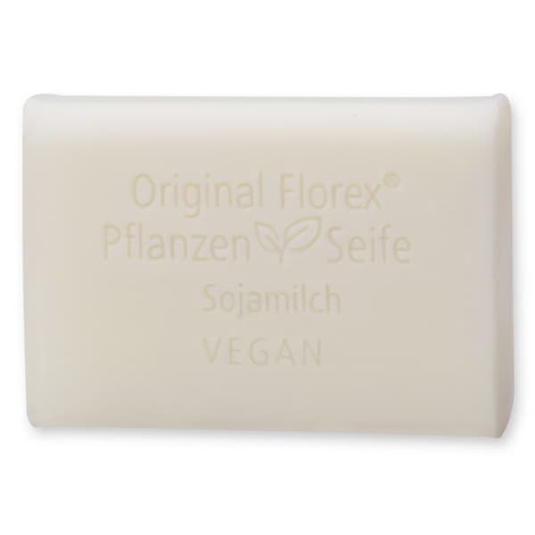 Vegane Seife mit Sojamilch – Pflanzenölseife – Florex 100 g