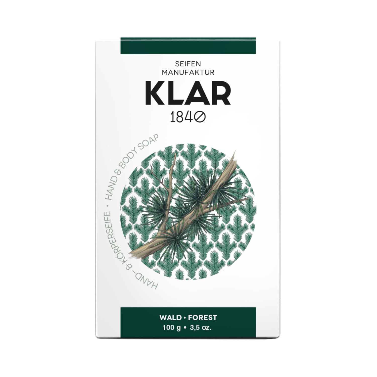 Waldseife palmölfrei – Cosmos zertifiziert – Klar 100 g