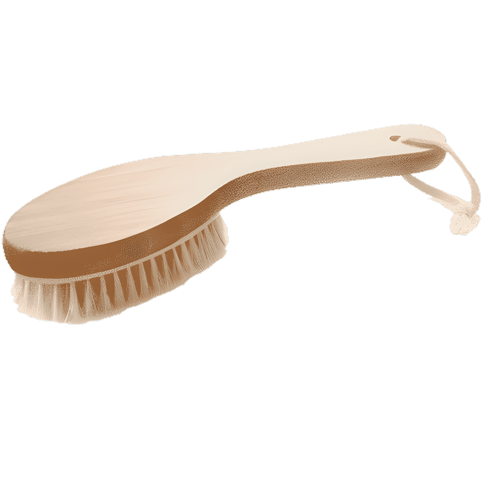 Bambus Ganzkörperbürste gebogen – Ovis – 24,5 x 7,5 x 3,5 cm
