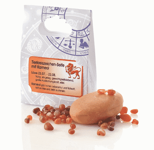 Sternzeichen Löwe - Seife mit Karneol - Ovis 90 g