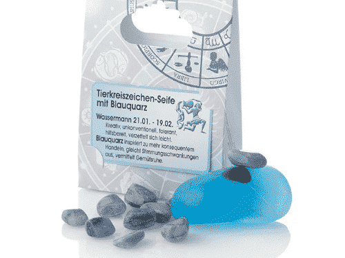 Sternzeichen Wassermann - Seife mit Blauquarz - Ovis 90 g