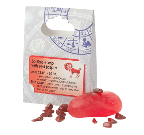 Sternzeichen Widder - Seife mit rotem Jaspis - Ovis 90 g
