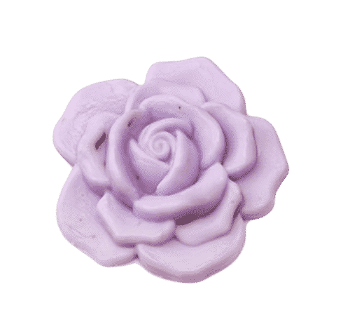 Schafmilchseife Lavendel in Rosenform