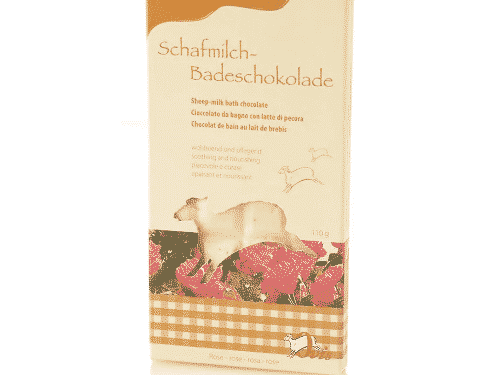 Badezusatz Schafmilch - Badeschokolade Rose - Ovis 110 g