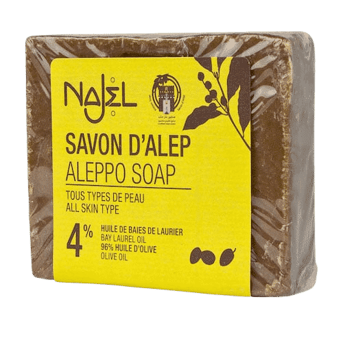 Aleppo Seife mit Oliven - und 4 % Lorbeeröl - Palmölfrei