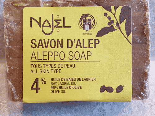 Aleppo Seife mit Oliven - und 4 % Lorbeeröl - 155 g