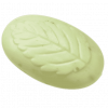 Seife aus Schafmilch - Blatt mit Lindenblüte