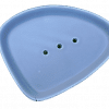 Seifenschale aus Porzellan - Hellgrau - Oval
