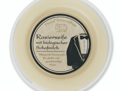 Rasierseife mit Bio Schafmilch für Männer - Florex 100 g