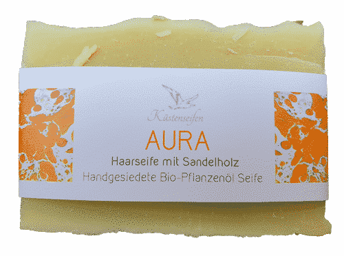 Bio Haarseife AURA mit Sandelholz