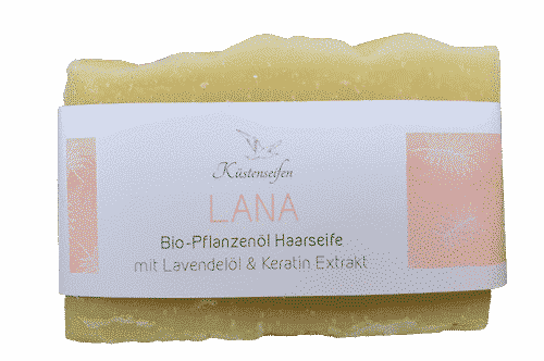 Bio Haarseife LANA mit natürlichem Keratin