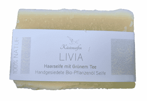 Bio Haarseife LIVIA mit grünem Tee Extrakt