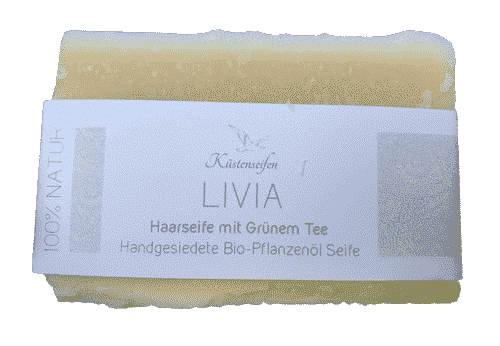 Bio Haarseife LIVIA mit grünem Tee Extrakt