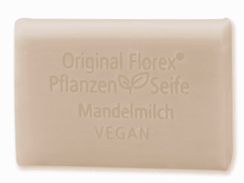 Vegane Seife mit Mandelmilch - Pflanzenölseife - Florex 100 g