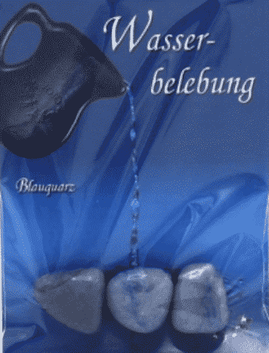 Trommelstein zur Wasserbelebung - Blauquarz