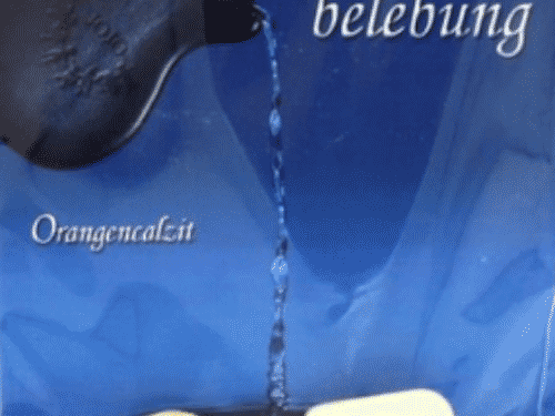 Trommelstein zur Wasserbelebung - Orangenkalzit