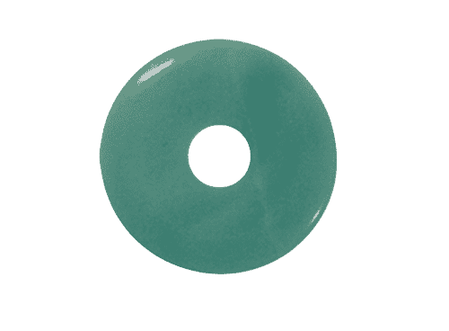 Donut aus Amazonit für Sternzeichen Wassermann