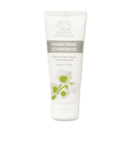 Handcreme mit bio Schafmilch und Schneerose