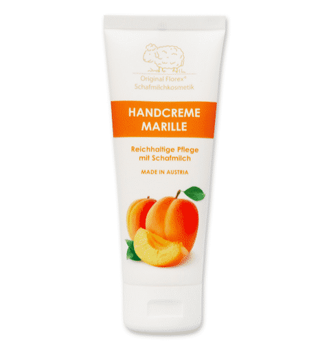 Handcreme mit bio Schafmilch und Aprikose - Marille - Florex 75 ml
