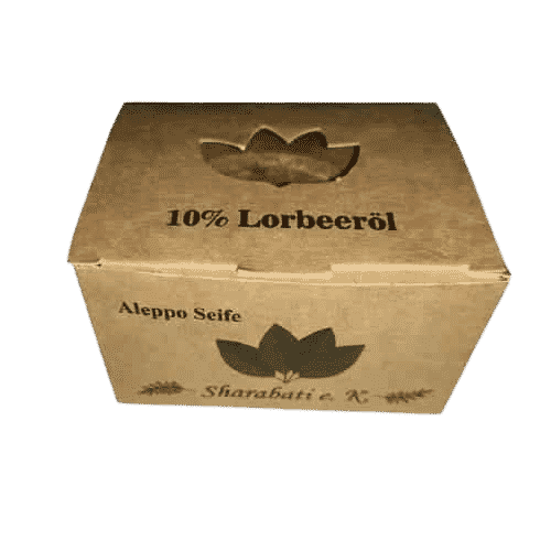 Aleppo Seife mit 10 % Lorbeeröl - Sharabati 180 g