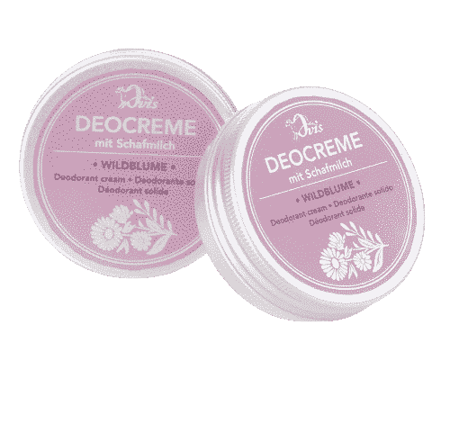 Deocreme mit Wildblume und Schafmilch