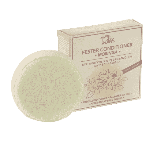 Fester Conditioner mit Moringa und Schafmilch