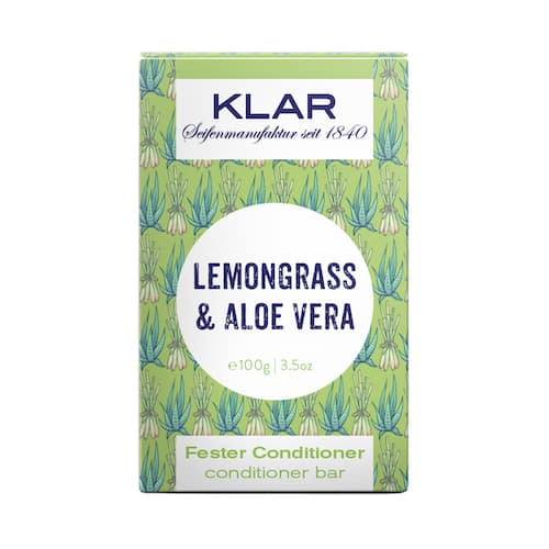 Fester Conditioner - Lemongrass und Aloe Vera - KLAR 100 g