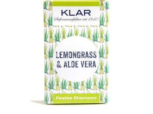 Festes Shampoo - Lemongrass und Aloe Vera - KLAR 100 g