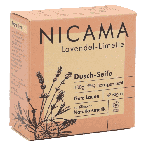 Duschseife Lavendel - Limette - NICAMA 100 g