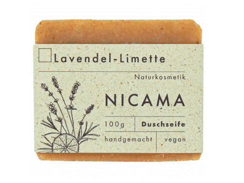 Duschseife Lavendel - Limette - NICAMA 100 g