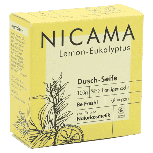 Duschseife Lemon - Eukalyptus - NICAMA 100 g