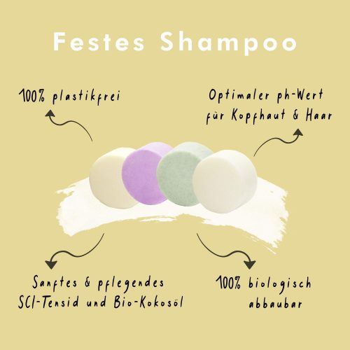 Festes Shampoo 4er Set - NICAMA 3x 60g + 1x 50g – Bild 2