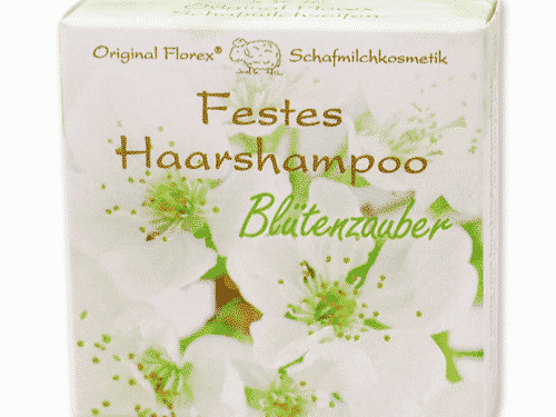 Festes Shampoo Blütenzauber - Haarshampoo mit Schafmilch - Florex 58 g