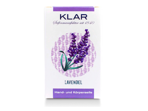 Seife mit Lavendel palmölfrei - Cosmos zertifiziert - Klar 100 g