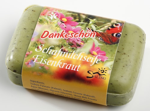 Saling Schafmilchseife mit Eisenkraut - "Dankeschön" - BDIH zertifiziert - 100 g