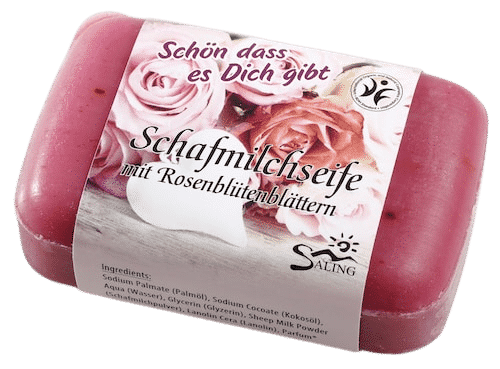 Schafmilchseife Rose -„Schön dass es Dich gibt"