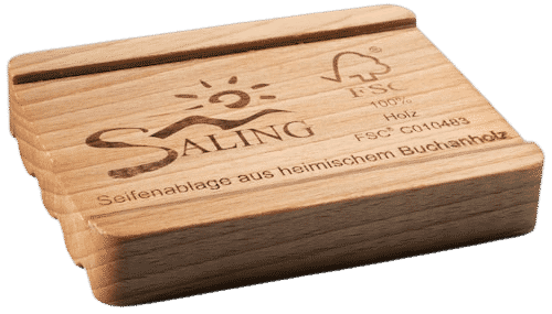 Seifenablage aus Buchenholz