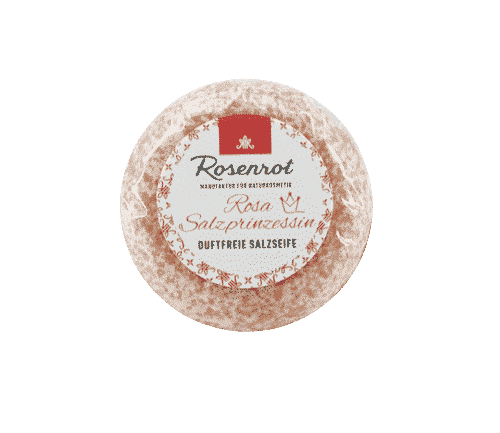 Bioseife Rosa Salzprinzessin - ohne Duft - Rosenrot 100 g