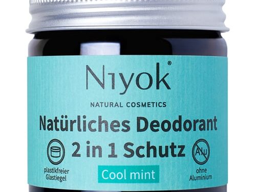 Cool mint - 2 in 1 anti-transpirante Deocreme - Niyok 40 ml