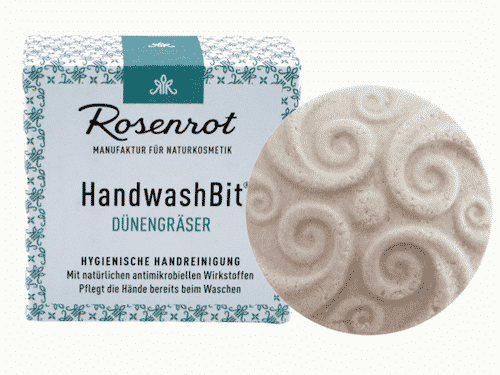 Feste Waschlotion Dünengräser - HandwashBit - Rosenrot 60 g