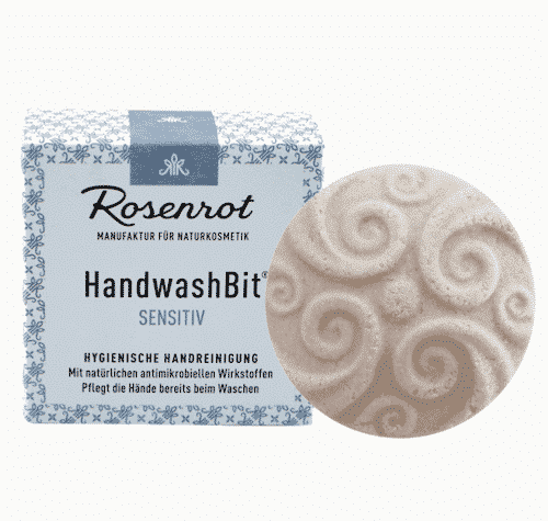 Feste Waschlotion Sensitiv - HandwashBit - Rosenrot 60 g