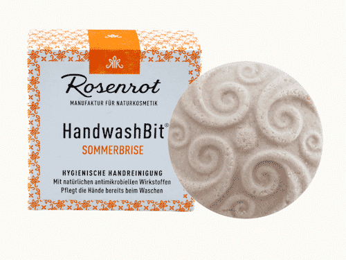 Feste Waschlotion Sommerbrise - HandwashBit - Rosenrot 60 g