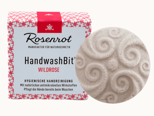 Feste Waschlotion Wildrose - HandwashBit - Rosenrot 60 g