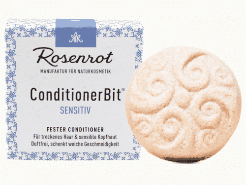 Fester Conditioner sensitive duftfrei - ConditionerBit - Rosenrot 60 g