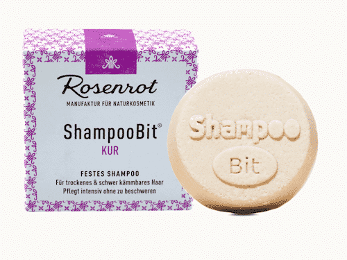 Festes Shampoo Kur - ShampooBit - Rosenrot 55 g