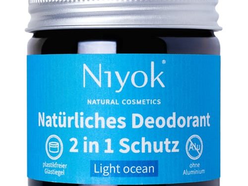 Light ocean - 2 in 1 anti-transpirante Deocreme - Niyok 40 ml